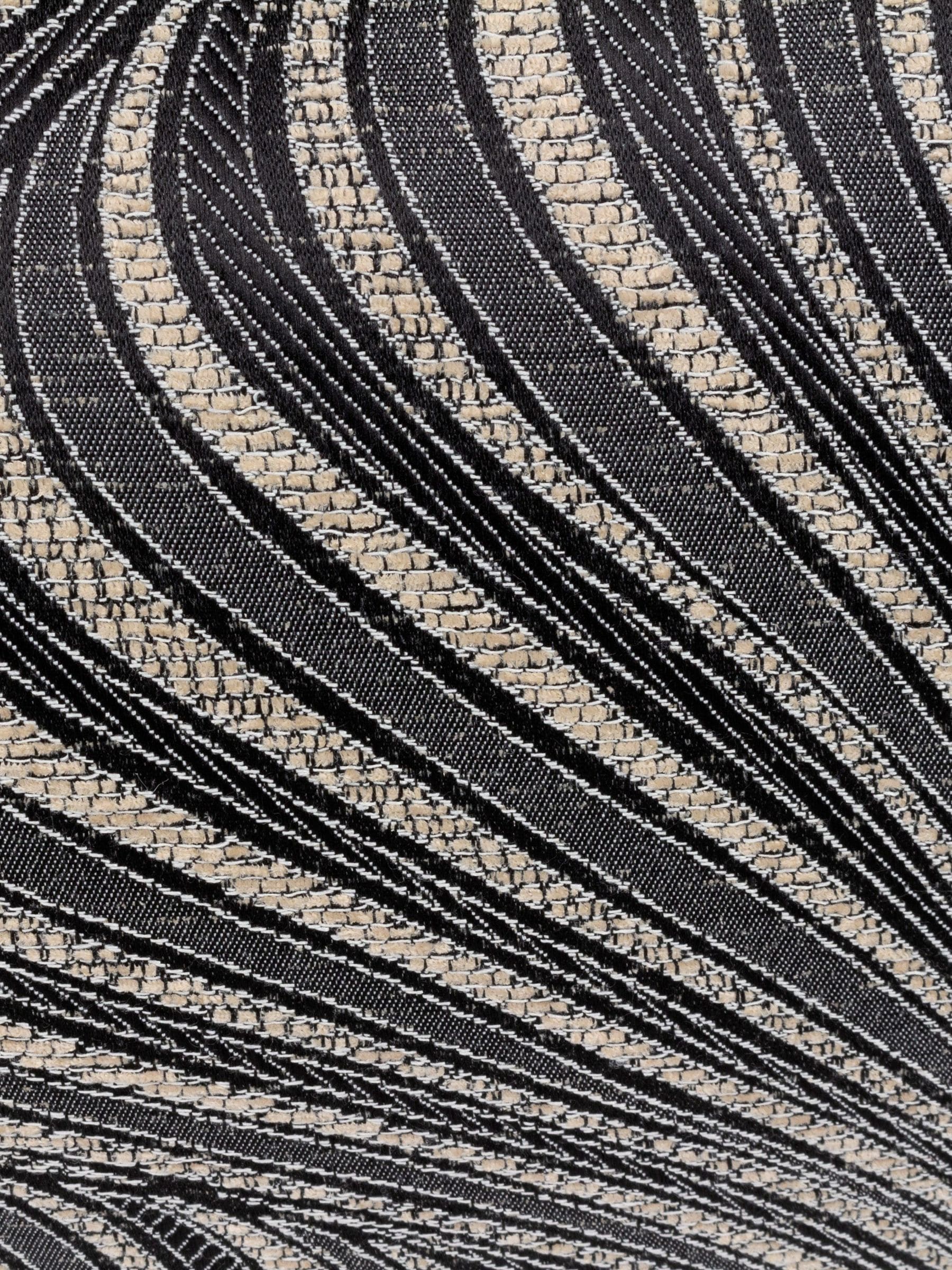 Riva Paoletti black jacquard cushion 55cm - British product