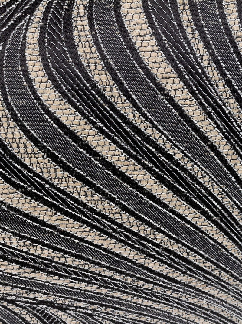 Riva Paoletti black jacquard cushion 55cm - British product