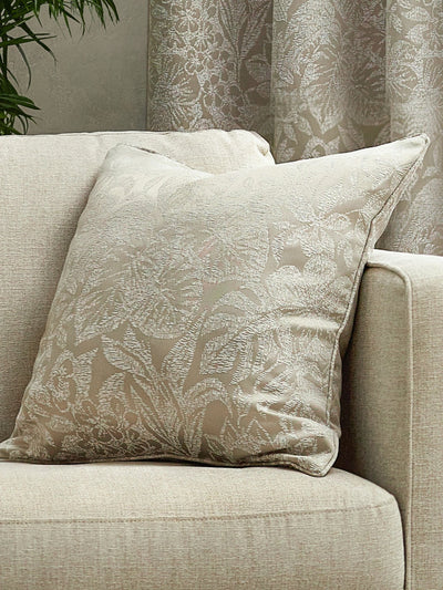 Next Wylder Nature Natural Bali Botanical Jacquard Cushion 50cm x 50cm- Buy online at McGrocer