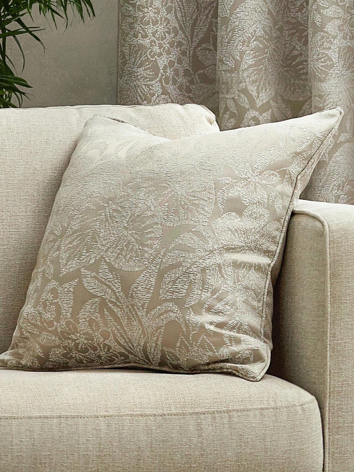 Wylder Nature Bali botanical jacquard cushion 50cm - British product