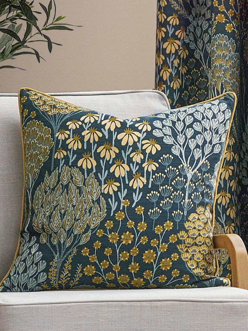 Wylder Ophelia Floral Jacquard cushion 50x50cm (British brand)