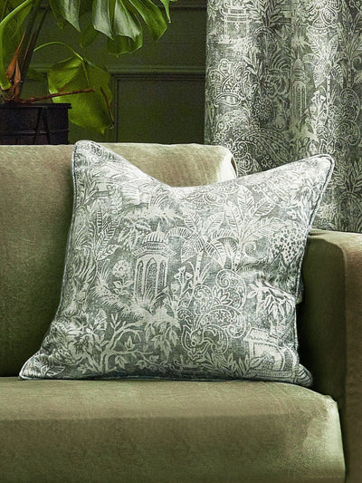 Next Wylder Sage Green Bengal Chenille Cushion 50cm- Buy online at McGrocer