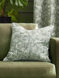 Wylder sage green Bengal chenille cushion, UK version