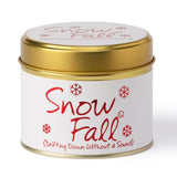 Lily-Flame Snow Fall Candle Tin GOODS M&S   