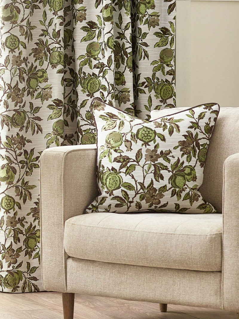Wylder Pomegranate floral jacquard cushion 50cm - British product
