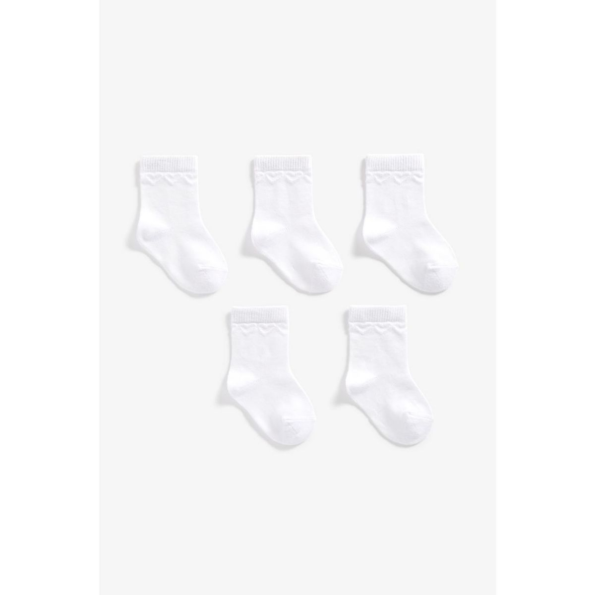 Girls 5 Pack White Socks GOODS Boots   