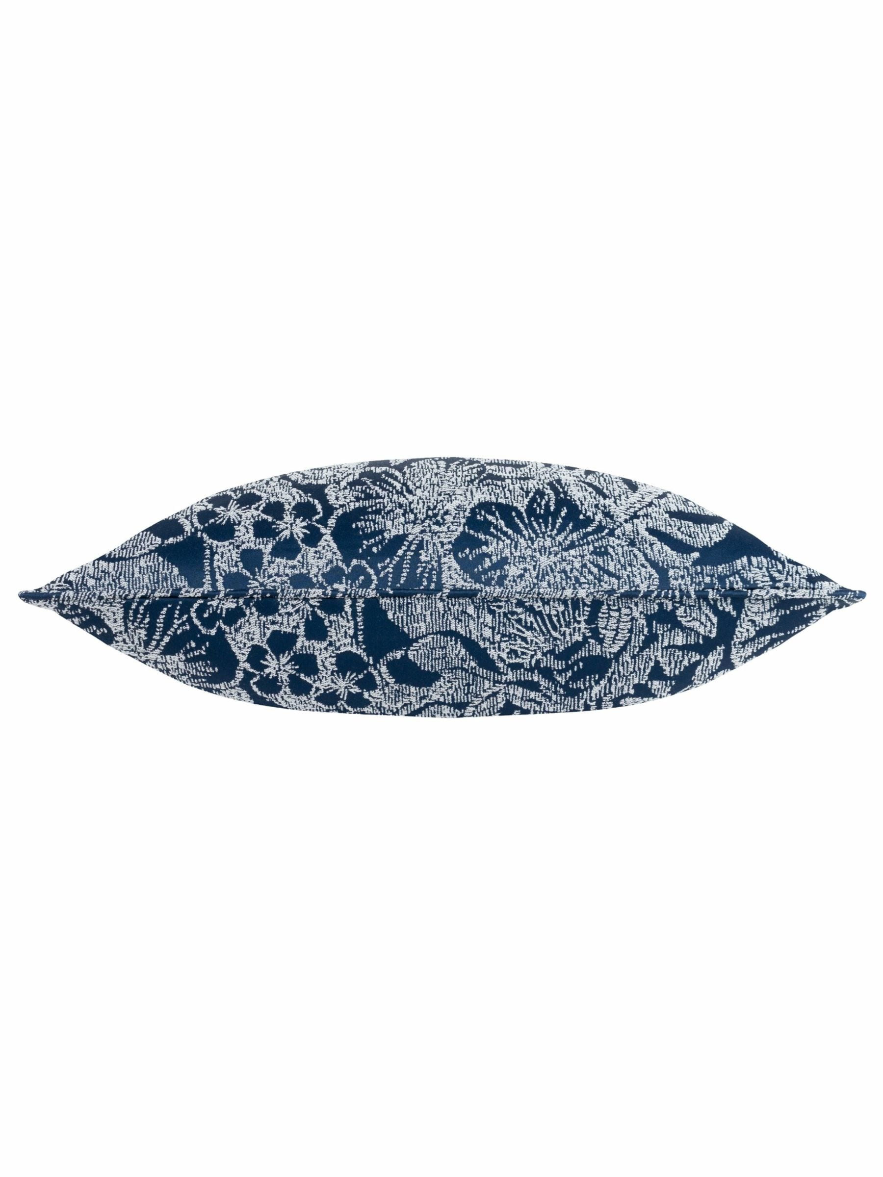 Wylder cushion Midnight Blue Bali Botanical Jacquard 50cm - British product