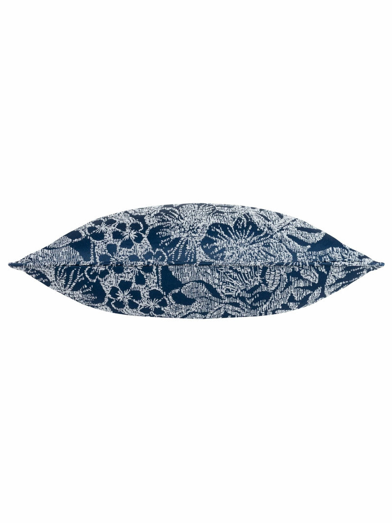 Wylder cushion Midnight Blue Bali Botanical Jacquard 50cm - British product
