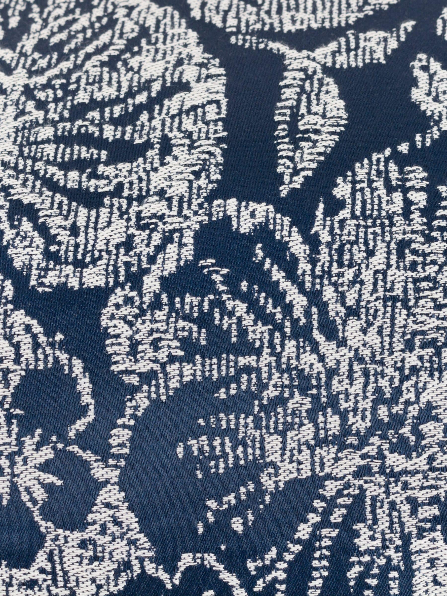 Wylder cushion Midnight Blue Bali Botanical Jacquard 50cm - British product