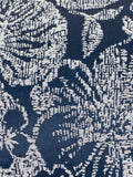 Wylder cushion Midnight Blue Bali Botanical Jacquard 50cm - British product