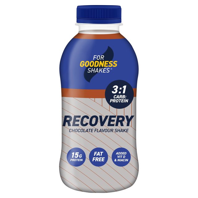 For Goodness Shakes Chocolate Recovery Protein Shake    435ml GOODS M&S   