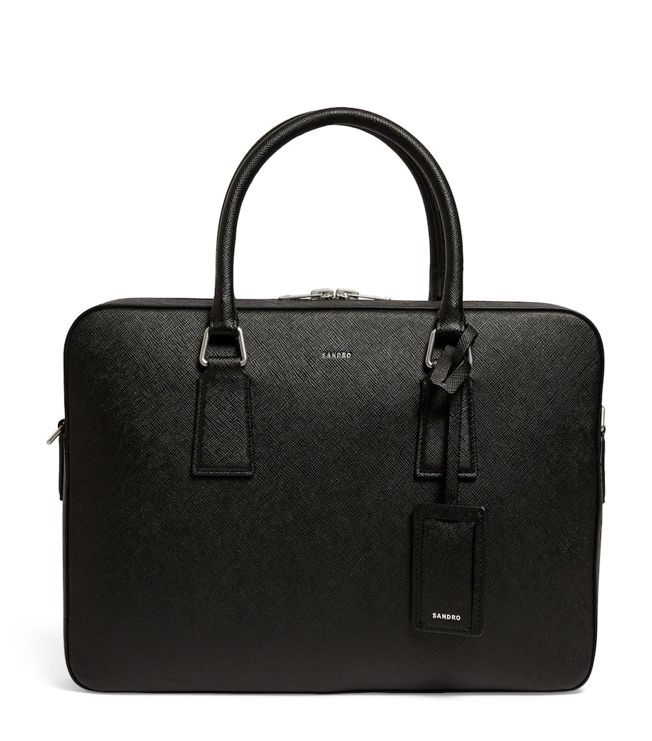 Sandro Paris leather slim briefcase (British brand)
