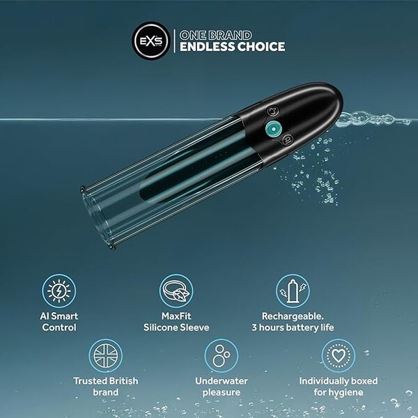 EXS Hydro Pro+ waterproof penis pump (British brand)