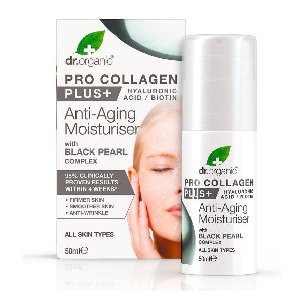 Dr Organic Black Pearl pro collagen serum 50ml - British product