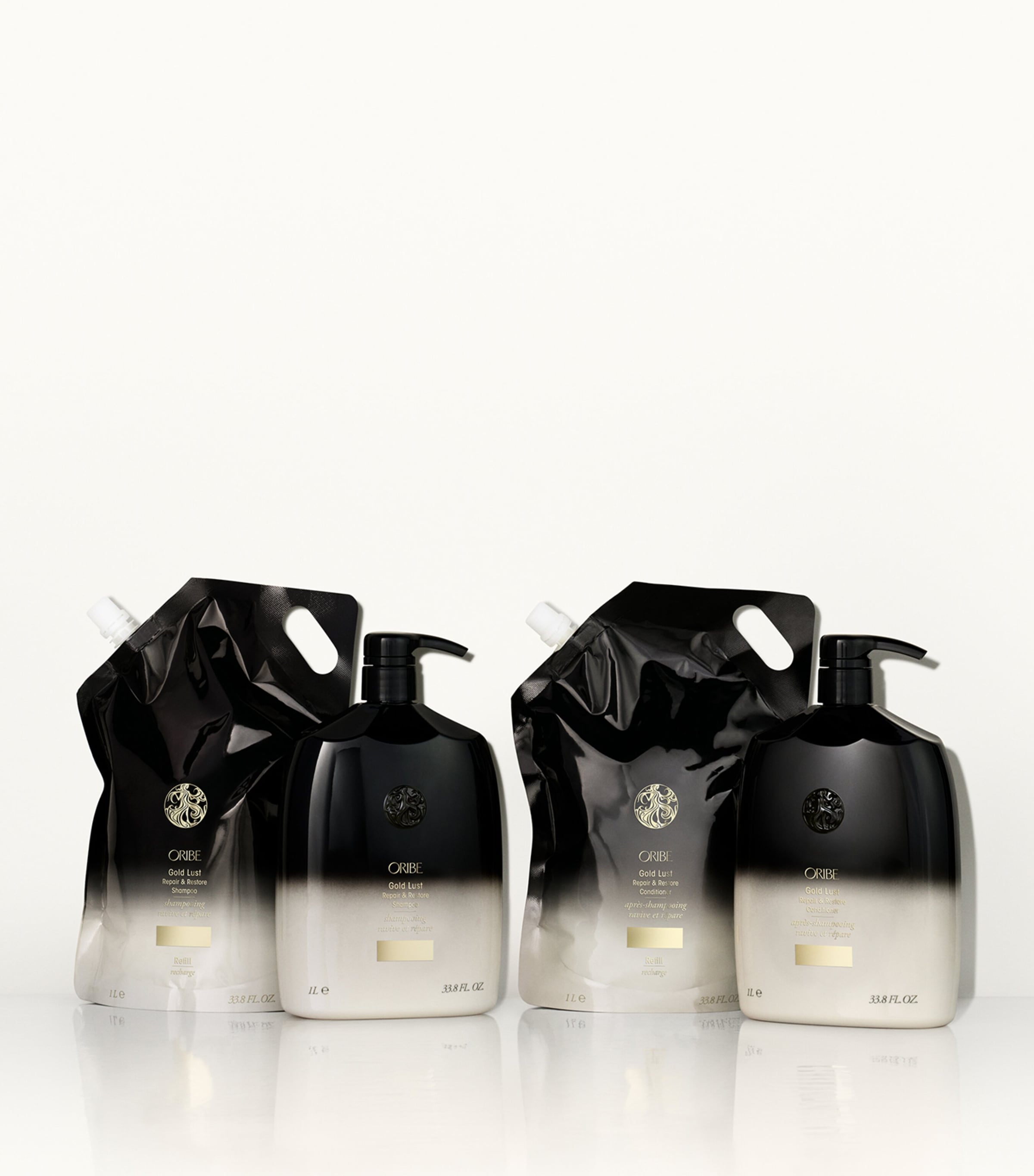 Oribe Gold Lust Conditioner Refill 1000ml, imported from the UK
