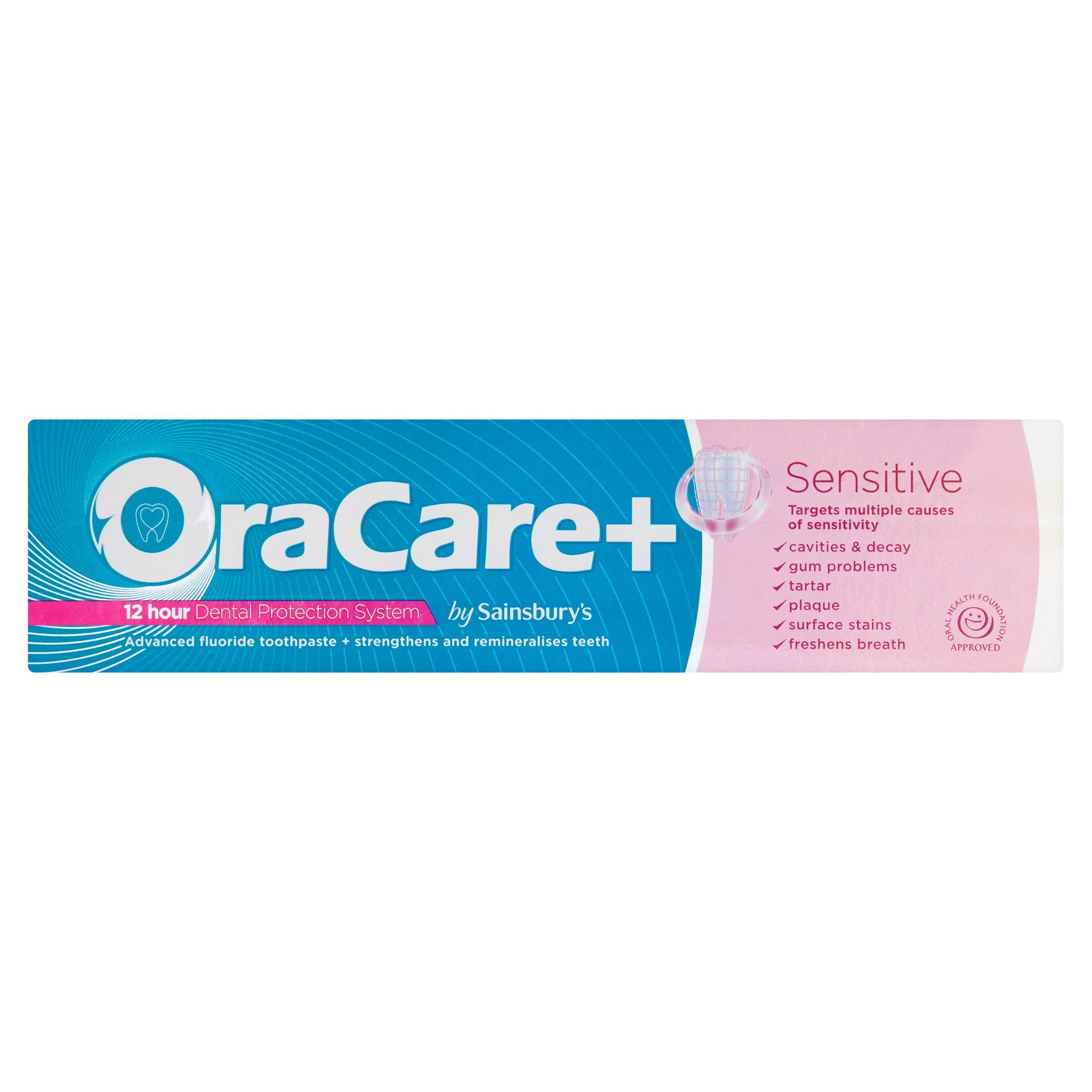 OraCare+ Sensitive Toothpaste 100ml toothpaste Sainsburys   