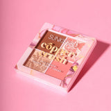 Sunkissed Copper Crush face palette with bronzer and blusher - British product