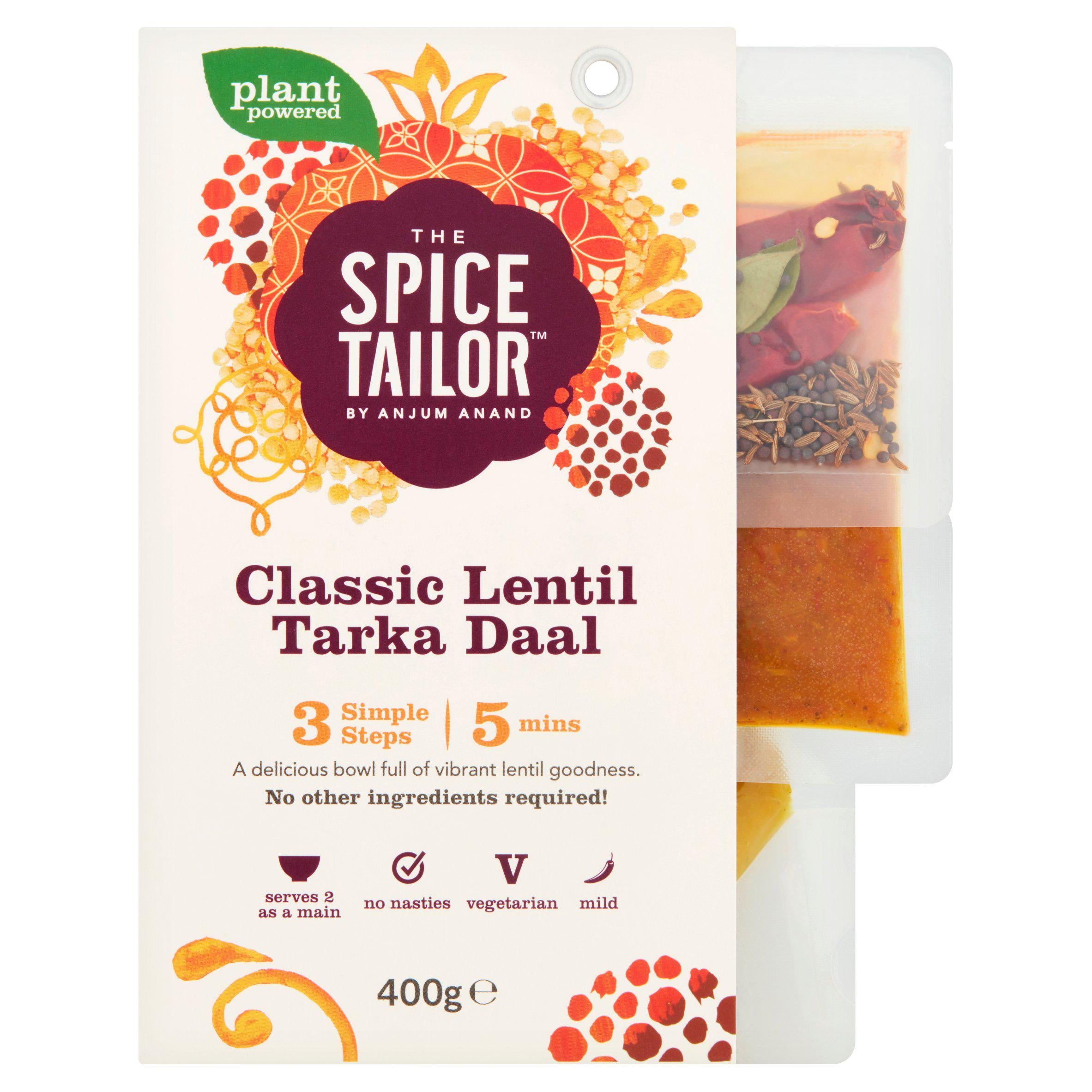 The Spice Tailor Classic Lentil Tarka Daal Indian Curry Meal Kit 400g Indian Sainsburys   