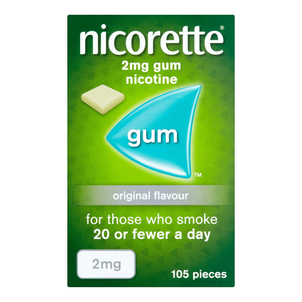 Nicorette Original Gum Nicotine 2mg 105 Pieces