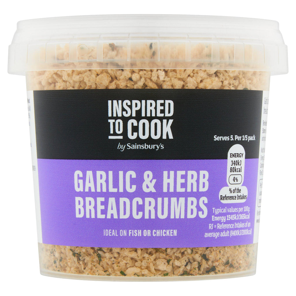 Sainsbury's Garlic & Herb Breadcrumbs, Inspired to Cook 110g