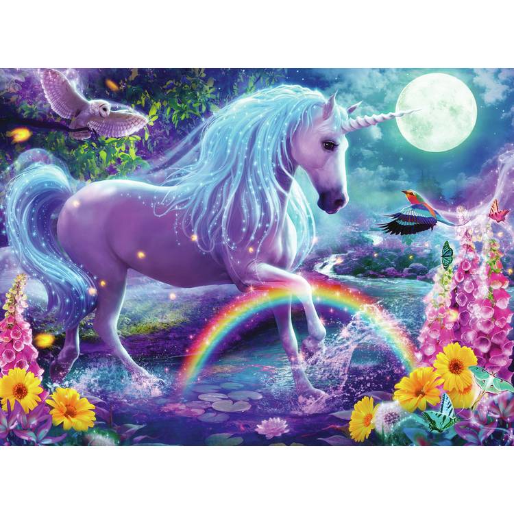 Ravensburger Magical Unicorn 4x100 piece puzzle bumper pack, UK version