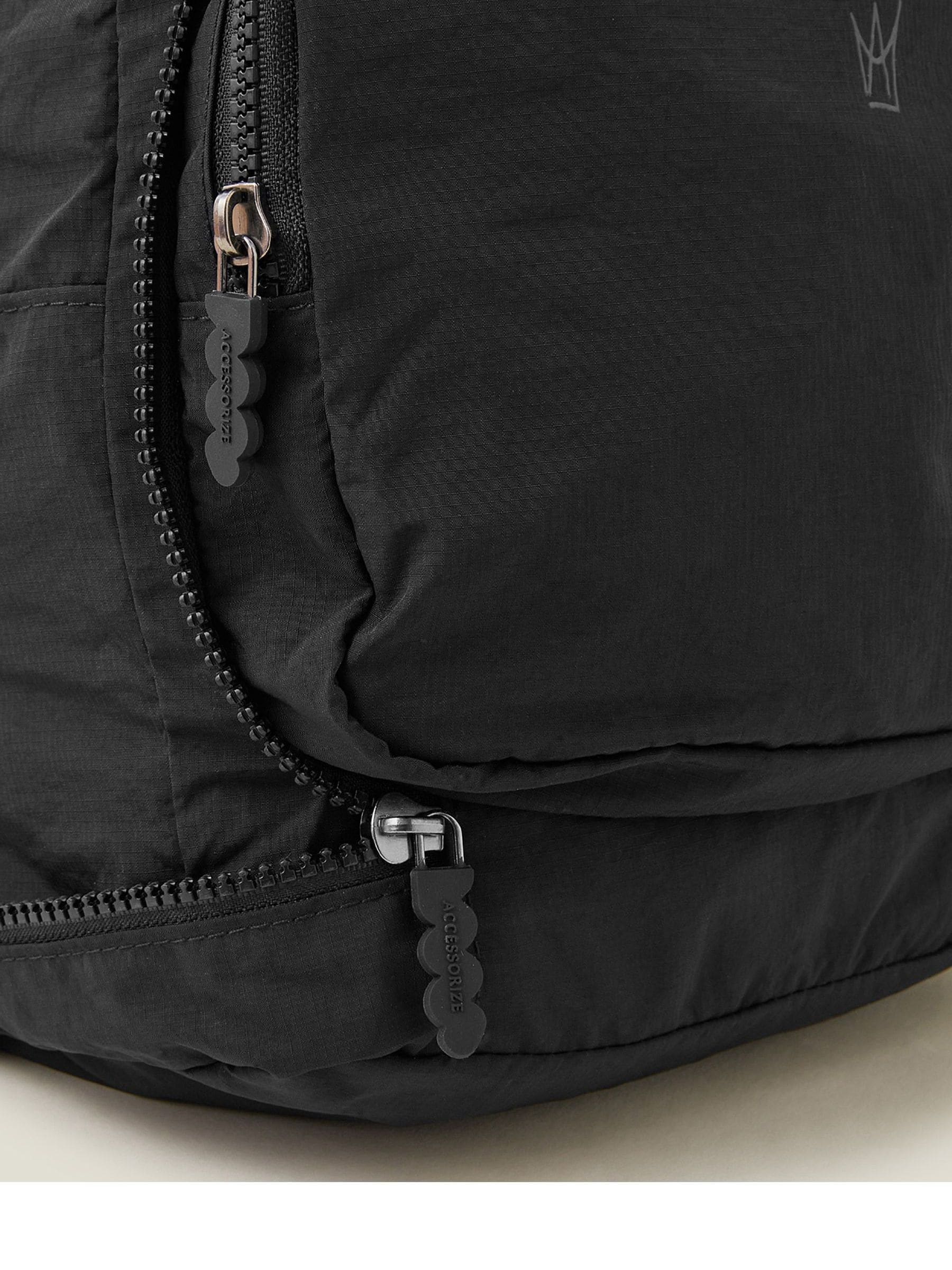 Accessorize black packable travel rucksack (British brand)