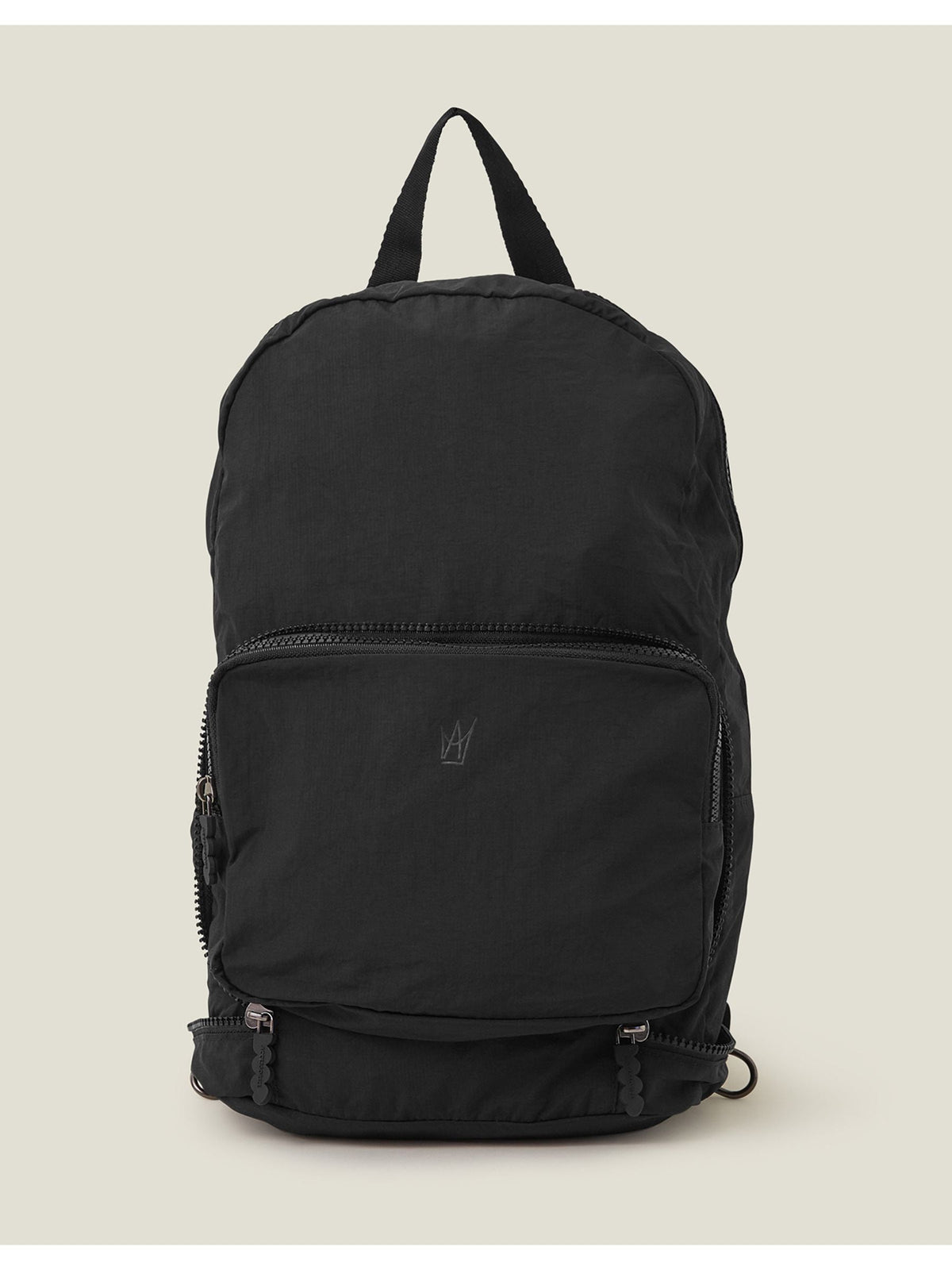 Accessorize black packable travel rucksack (British brand)