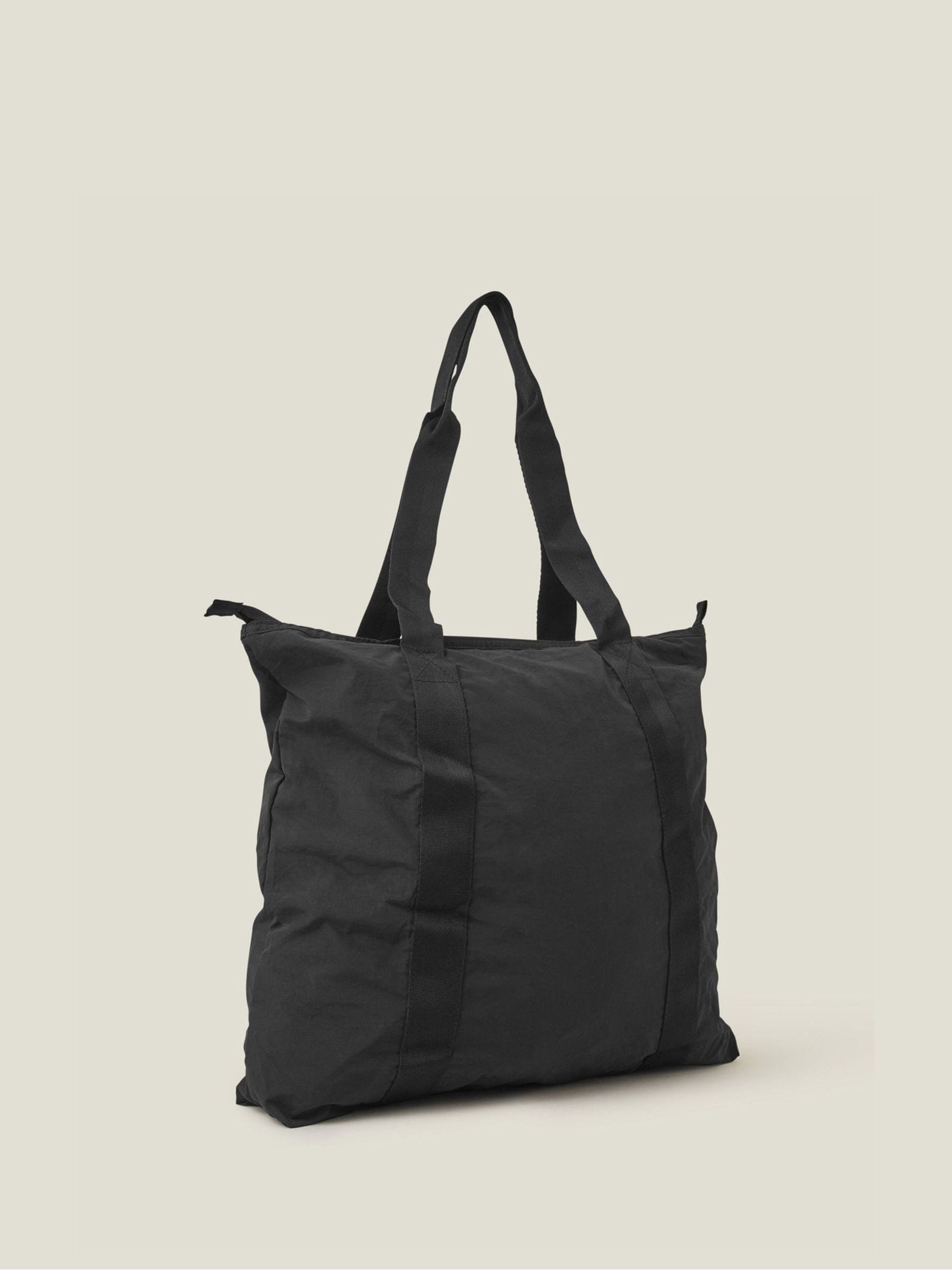 Accessorize black packable travel tote bag, UK version