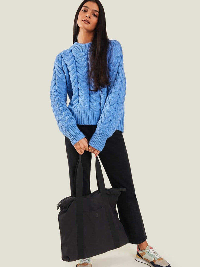 Accessorize black packable travel tote bag, UK version