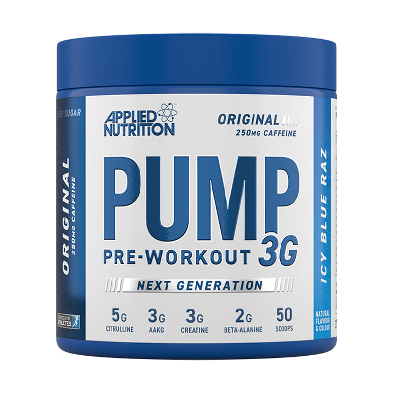Applied Nutrition Pump Pre-Workout Icy Blue Raz 375g - British product