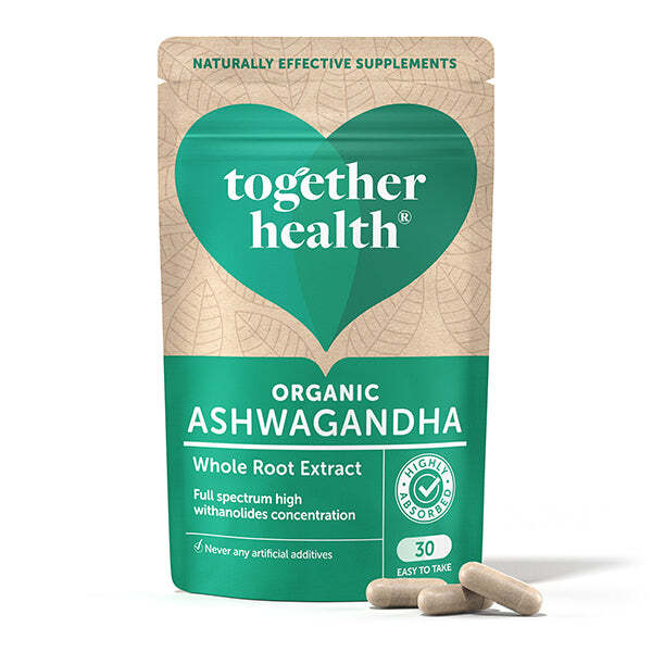 Together Health Ashwagandha Supplement Organic - 30 Capsules