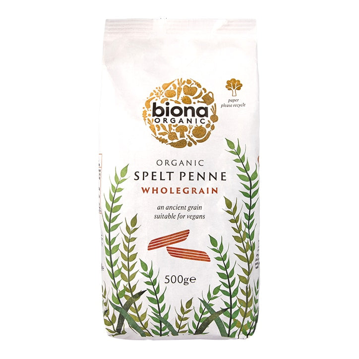 Biona Wholegrain Spelt Penne Pasta 500g Vegan Food Holland&Barrett   