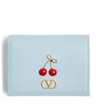 Valentino Garavani Cherryific VLogo leather wallet, imported from the UK