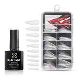 Bluesky soft gel nail extension kit stiletto 100 tips, UK version