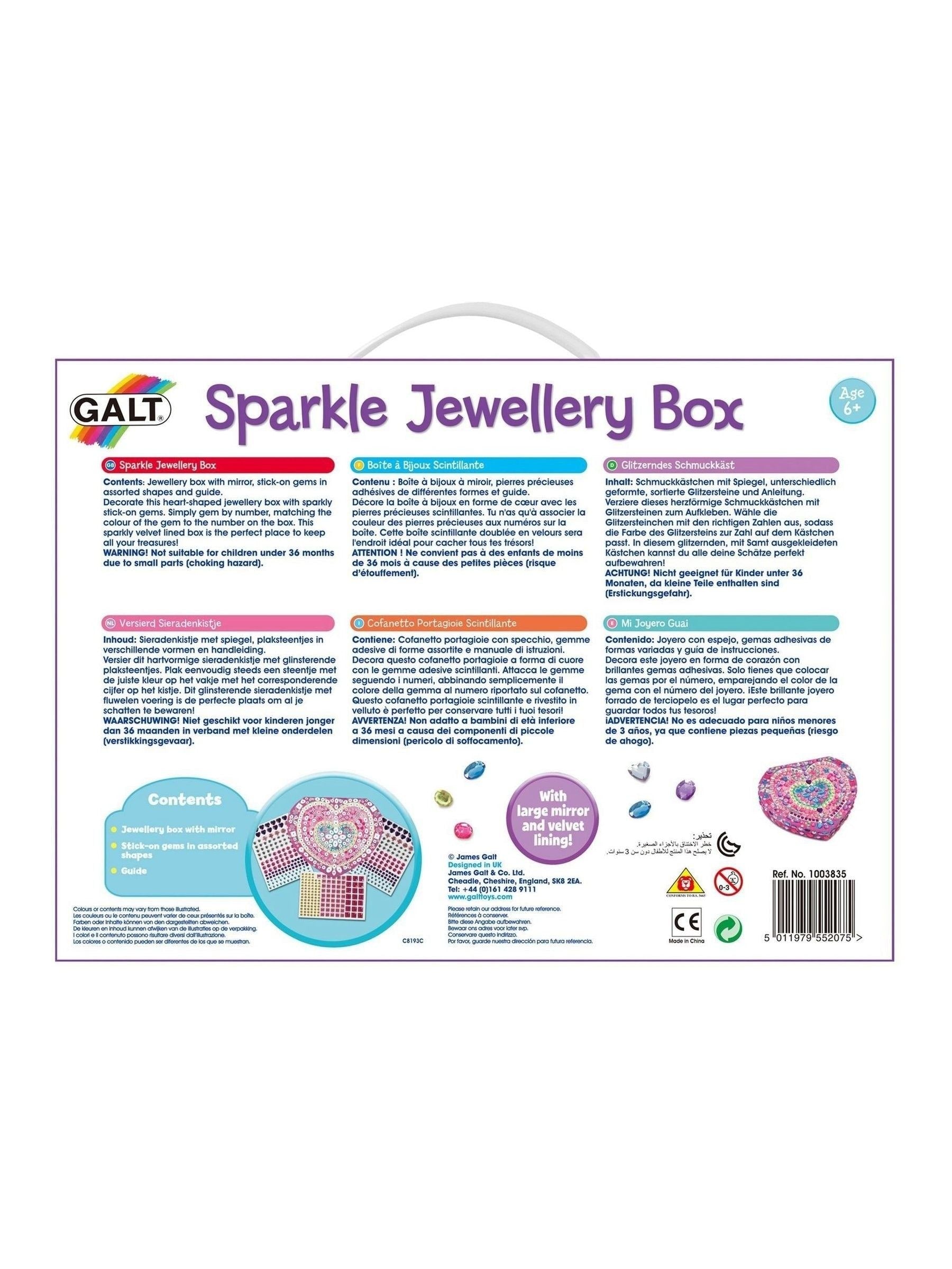 Galt Spielzeug Multi Sparkle Schmuckkästchen Bastelset - Britisches Produkt