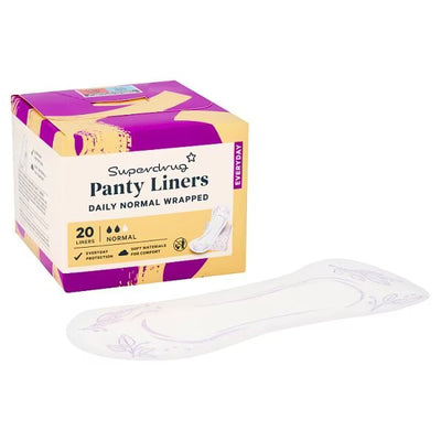 Superdrug Superdrug Folded Panty Liners Wrapped 20 Count - Kjøp online hos McGrocer