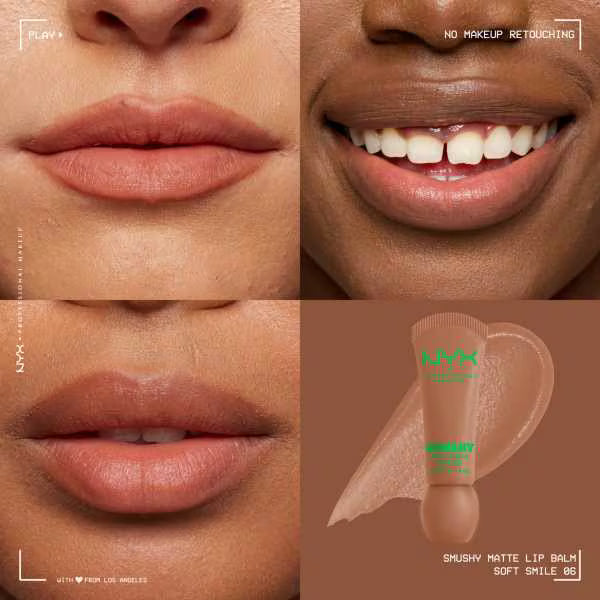 NYX Smushy Matte Lip Balm Soft Smile (British brand)