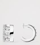 Messika Move Romane hoop earrings 0.27ct, imported from the UK