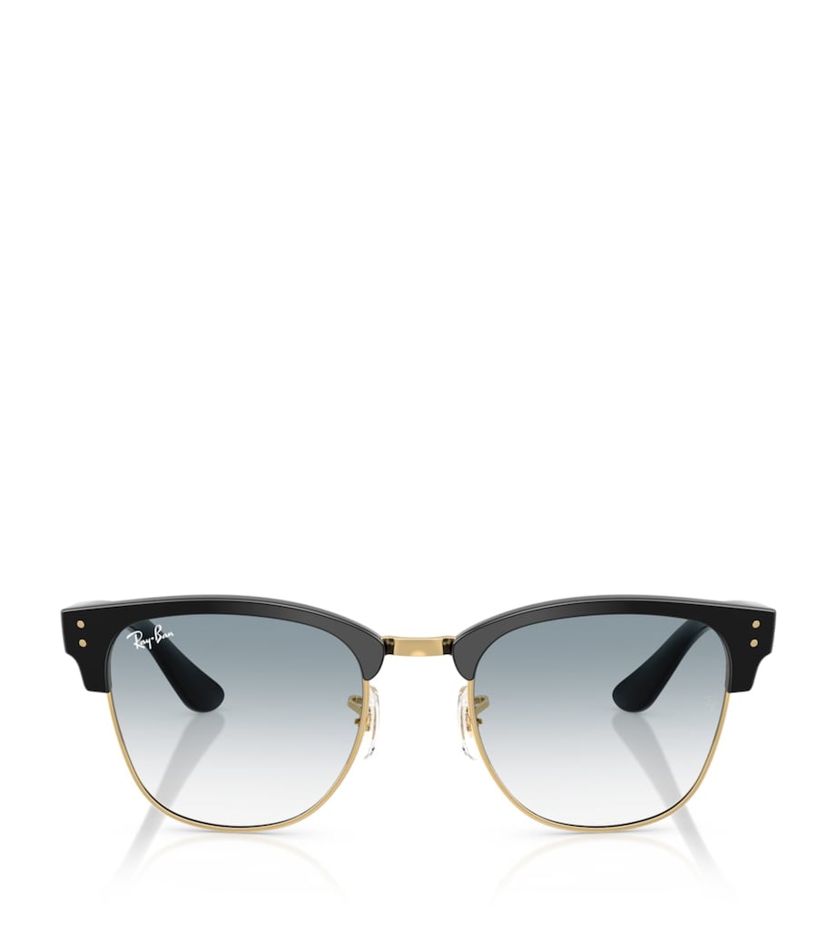 Ray-Ban Clubmaster Reverse Square sunglasses gold-tone acetate, imported from the UK