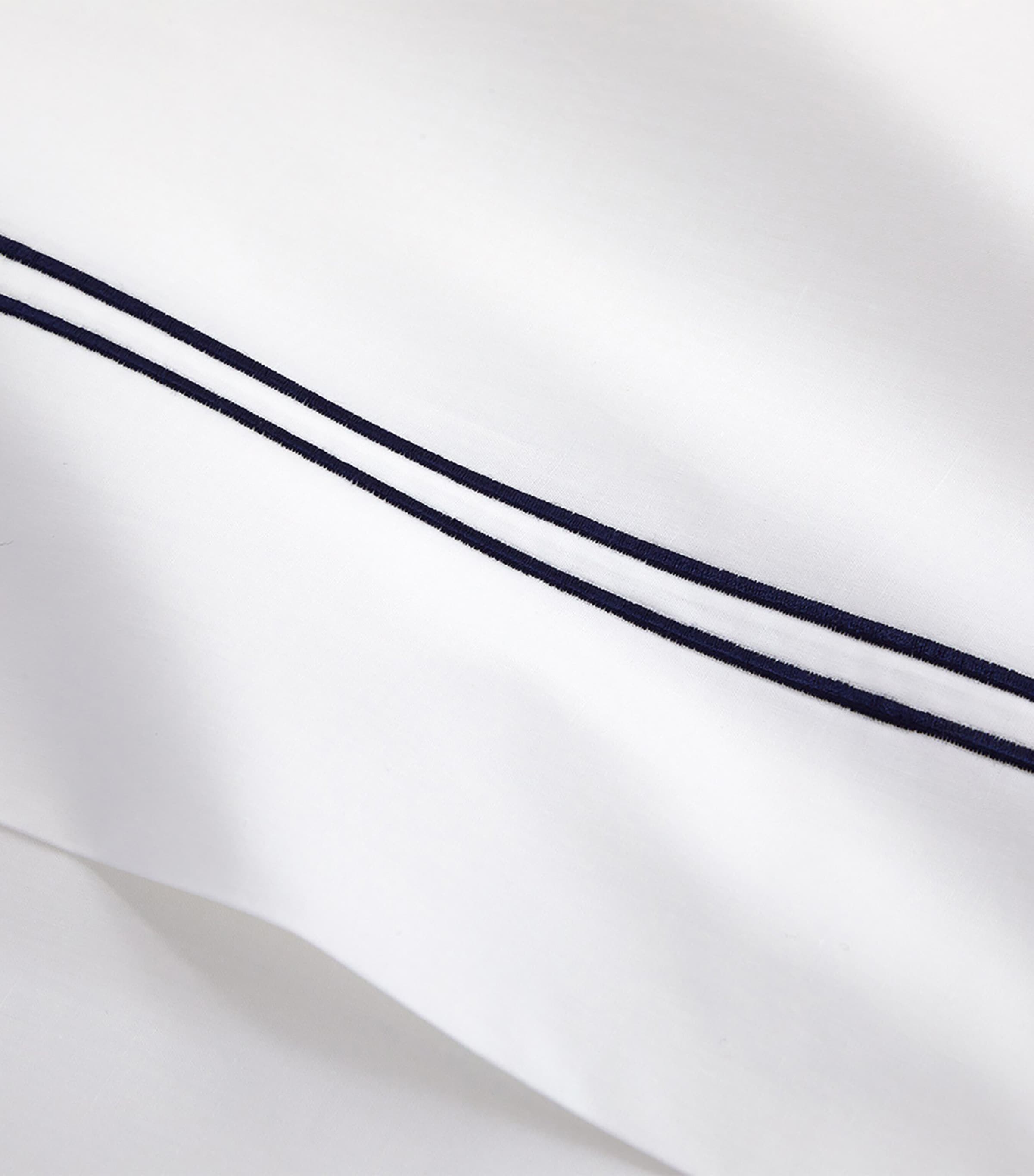 Yves Delorme Marine Double Flat Sheet 240x295cm (British brand)