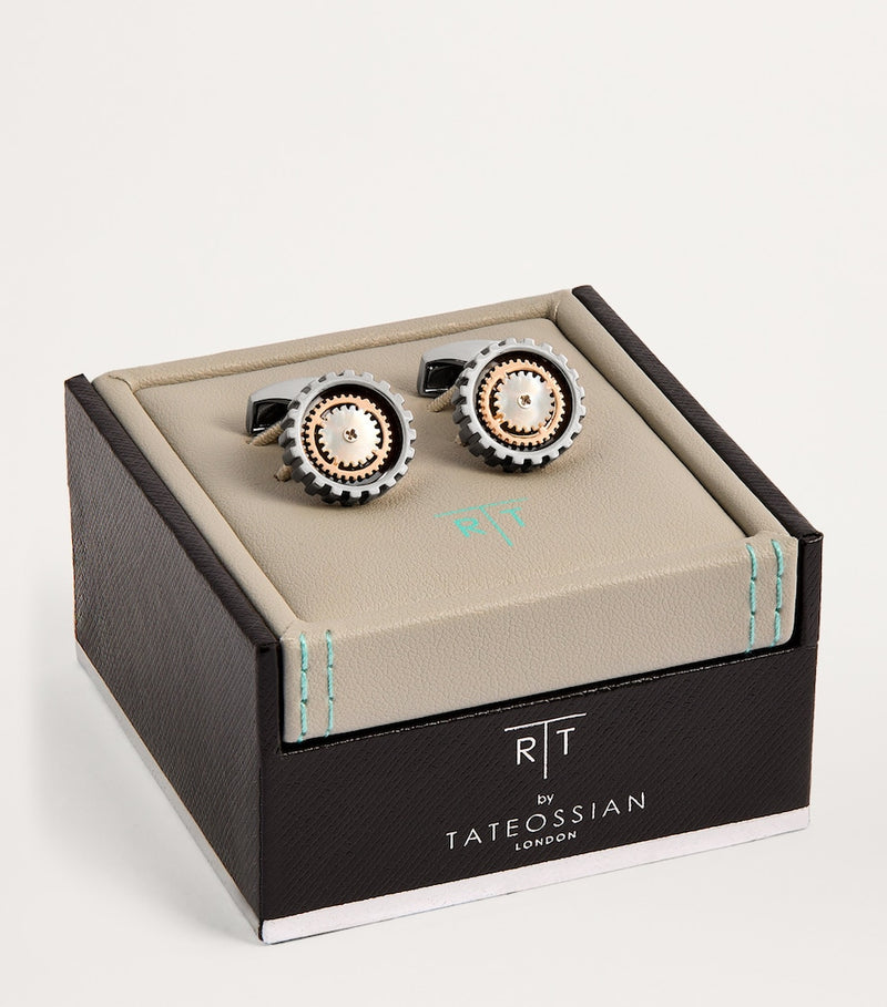 Tateossian Rotare Gear cufflinks (British brand)