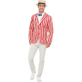 Smiffys 20s barber shop costume red and cream (British brand)