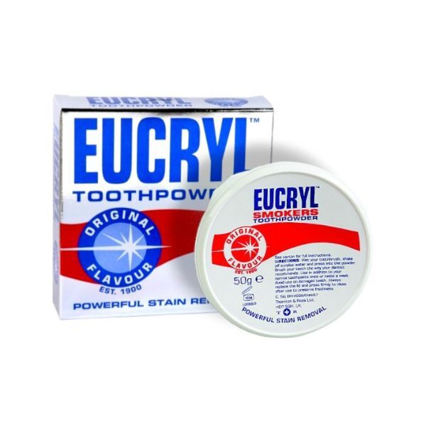 Eucryl stain removal toothpowder original 50g, imported from the UK