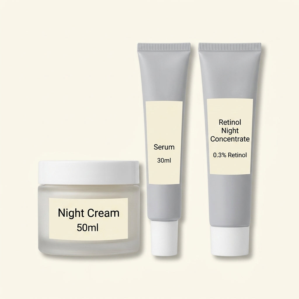 No7 Lift and Luminate TRIPLE ACTION night regime set - British product