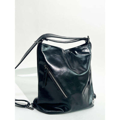 Superdrug SVNX Shoulder Bag & Backpack Black 2-in-1 Bag 34x36x16cm- Buy online at McGrocer