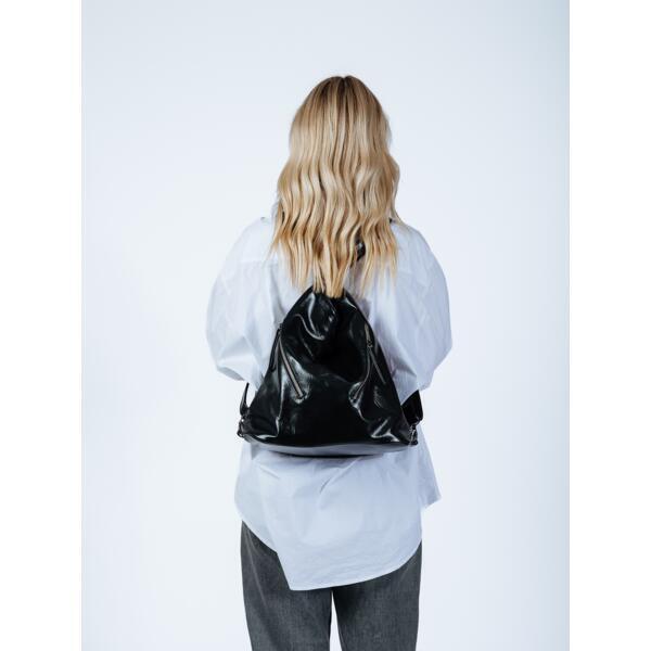 SVNX 2-in-1 black shoulder bag backpack 34x36x16cm (British brand)