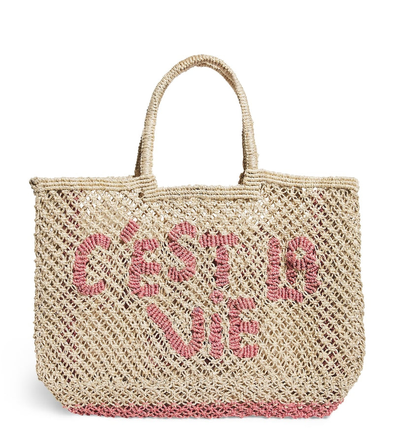 Jacksons Jute C'est La Vie Lavinia tote bag, imported from the UK