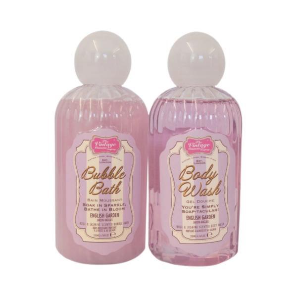 Vintage Cosmetic Company rose and jasmine body trio, UK version
