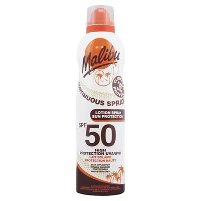 Superdrug Malibu SPF 50 Kontinuerlig Spray Solbeskyttelse - Kjøp online hos McGrocer