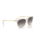 Ray-Ban Erika classic pink sunglasses with grey lenses, UK version